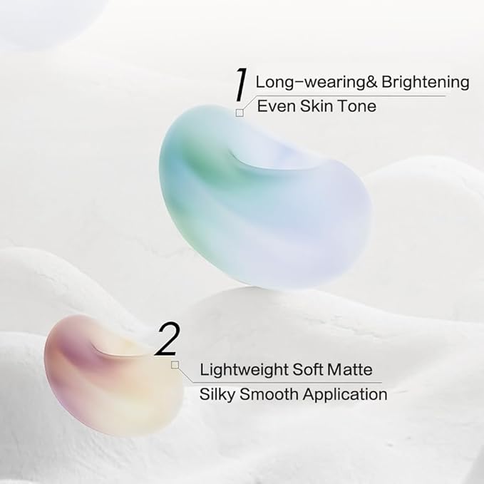 Funny Elves Powder Makeup Face Long Lasting Concealer Brighten Cosmetics Smooth (P01) 1Count