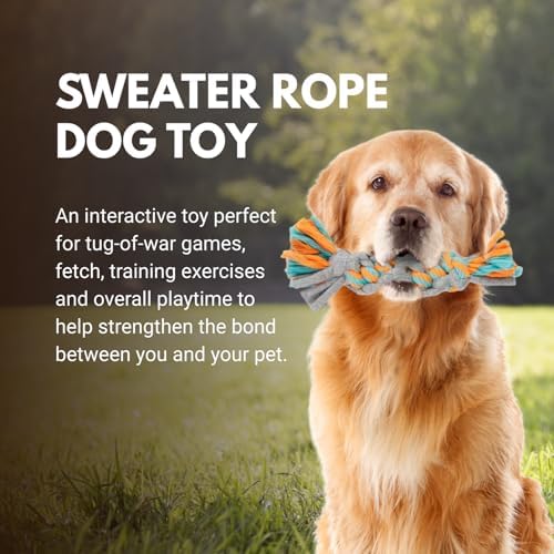 Consumable Corner - Sweater Rope Dog Toy - Braided Tug & Chew Toy