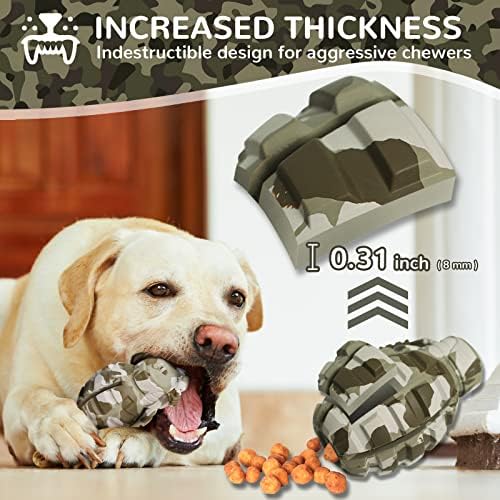 Dog Toys for Aggressive Chewers Large Breed, Fun to Chew (Camo)