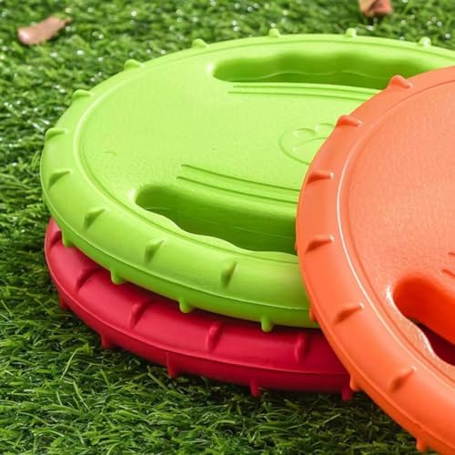Dog Soft Flying Discs Interactive Training Toy (Green)