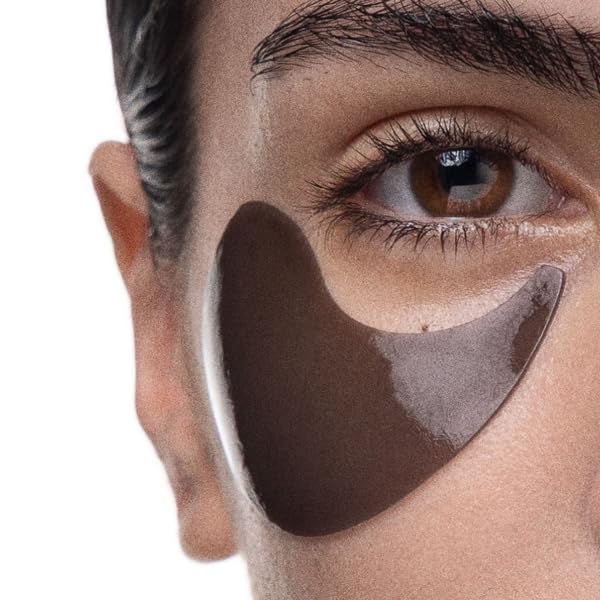 Pestle & Mortar Pure Hyaluronic Hydrogel Eye Patches, 30 Pairs, Cooling Under-Eye Treatment with Peptides for Hydration and Depuffing