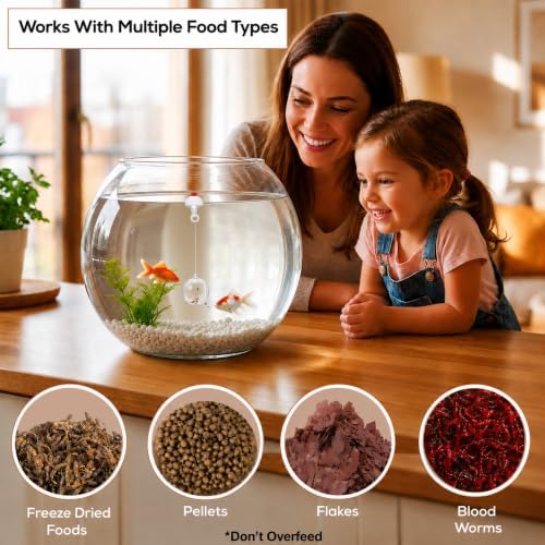 Enrichment Ball for Fish, Interactive Toy for Aquariums, Slow Dispensing Fish Feeding Ball for Goldfish, Betta, Mollies and Other Tropical Fish - Lawnies Aquatics