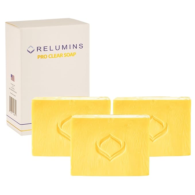 Relumins Authentic Professional Clear Soap with Calamansi & Salicylic Acid - 135g x 5 Bars