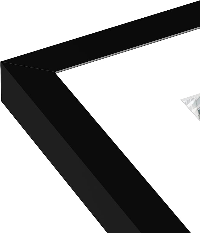 24x36 Poster Frame Set of 6, Wall Mount Display, Black | Display Pictures 20x30 with Mat or 24x36 Without Mat, Horizontal or Vertical, Gallery Wall Frame Set, Wedding Birthday Gifts