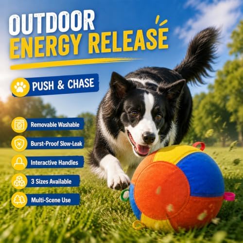 10"/18"/25" Herding Ball for Dogs, 2026 Upgrade Dog Herding Ball