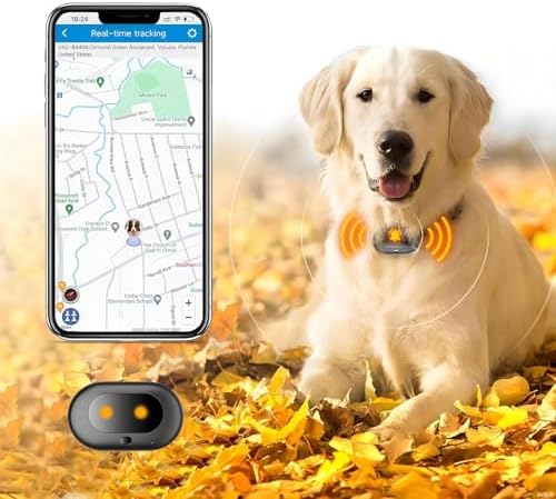 GPS 4G Tracker & Health Monitoring for Dog with LED Light Up,Sounding, Waterproof GPS Location & Smart Pet Activity Tracker, Super Long Standby time, Unlimited Range use for Dogs Collar