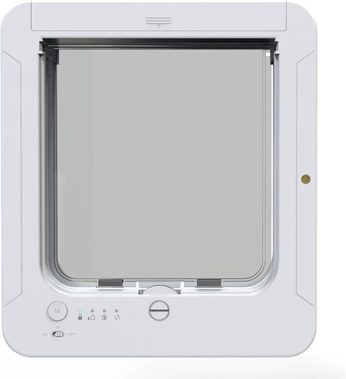 Frid Smart Cat Door with Detection for Indoor Outdoor Pets Continued Metal Pet Door Easy Installation Modern Design