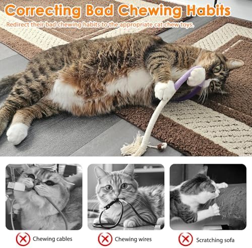 Tocirelo Cat Toys Silvervine Sticks, Cat Chew Toy for Teeth Cleaning 8Pack