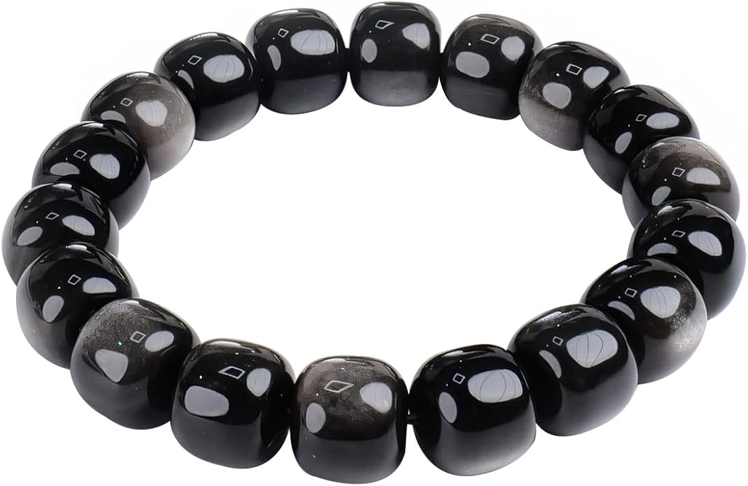 8mm Natural Gemstone Beaded Bracelet for Women, Dainty Round Crystal Stretch Bracelets, Spiritual Healing & Calming Stone Jewelry Gift