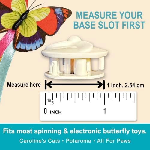Butterfly Cat Toy Refills 3 Pack - Replacement Fluttering Butterflies