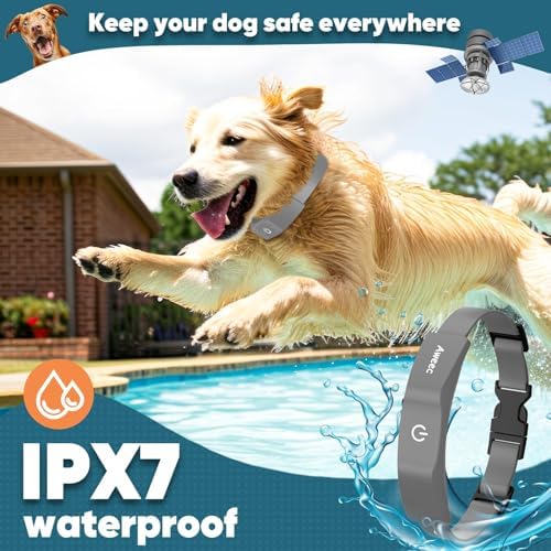 GPS Wireless Dog Fence, Electric Fence System with Training Collar