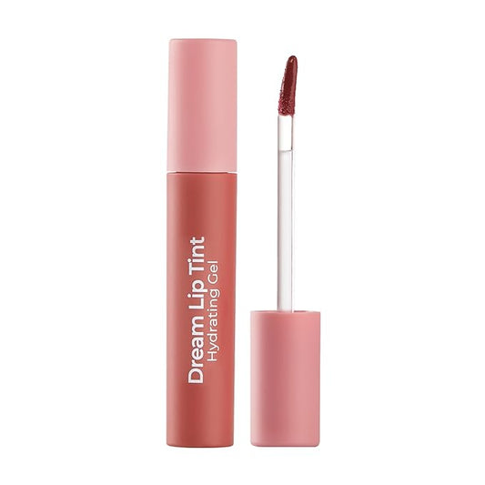 MCoBeauty - Dream Lip Tint Hydrating Gel - Semi-Matte, Long-Lasting Lip Stain with Jojoba Oil & Sunflower Oil - Vegan, Cruelty Free Cosmetics - Nude Mauve Shade