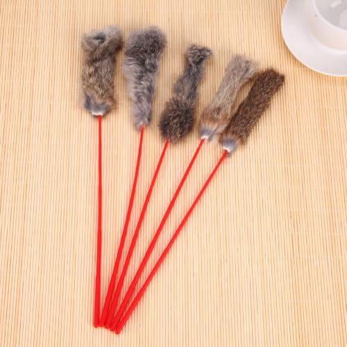5pcs Cats Stick Pet Toy Long Strip Teaser for Cats