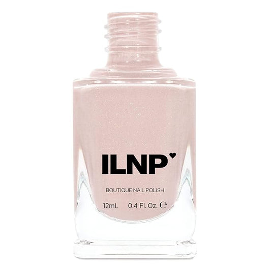 ILNP Rumor Has It - Light Creme Neutral Nude Nail Polish, Subtle Holographic, Chip Resistant, 7-Free, Non-Toxic, Vegan, Cruelty Free, 12ml