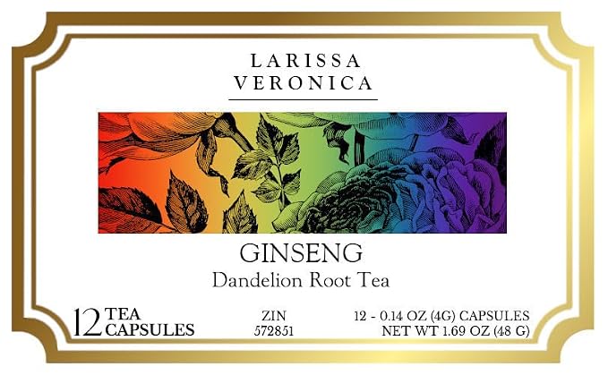 Ginseng Dandelion Root Tea (Single Serve K-Cup Pods) (12 pods, ZIN: 572851) - 3 Pack