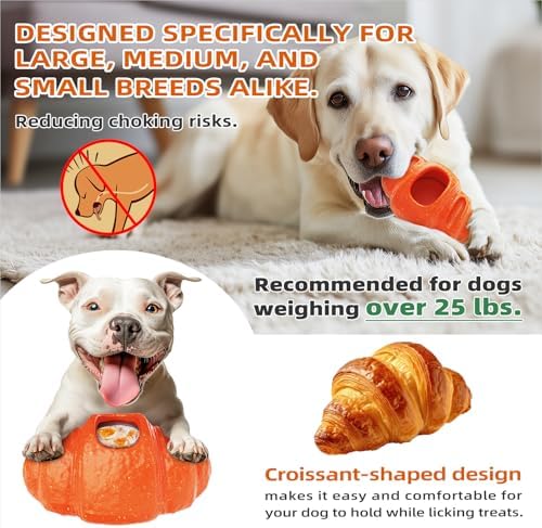 Durable Frozen Dog Chew Toy for Aggressive Chewers,Interactive Treat Dispensing Toy for Crate Training & Anxiety Relief,Food-Grade Nylon, Coffee Wood Fiber, Easy to Clean,for Large Dogs