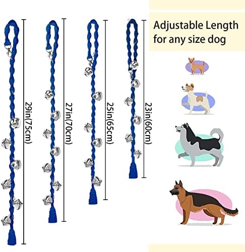 Dog Bells to Go Outside, Potty Training Bell, Handmade, Adjustable | Handmade with Premium Yarn, Twisted Style, Clear Jingle, Dog Potty Bell, Dog Door Bell.