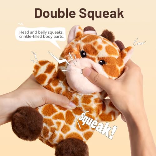 Soft Plush Giraffe Dog Toy for Small & Medium Dogs and Puppies