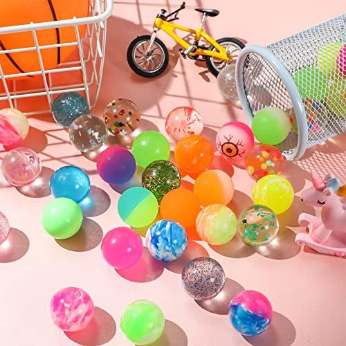 Cindeer 24 Pack 1.25 Inch Cat Bouncy Balls Interactive Cat Ball