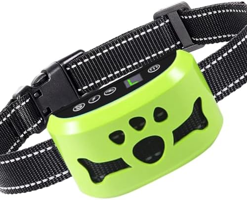 Humane Dog Bark Collar with Beep & Vibration for Small Medium Large Dogs | BXQ Smart Anti-Bark Collar with Recognition Chip & Auto Safety Shut-off, IP65 Waterproof Fast Charging Dog Training Collars