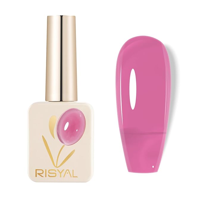 Jelly Gel Nail Polish - Sheer Translucent Semi-Transparent UV/LED Gel with Glossy Finish (Lavender Pink)