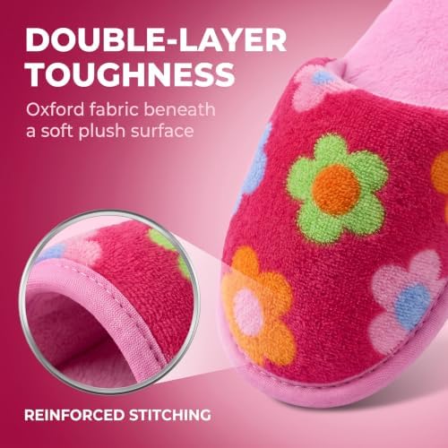 2Pcs Chew-Resistant Dog Toys with Interactive Squeaker - Double-Layer Oxford Fabric Plush Pet Chew Toys for Aggressive Chewers, Machine Washable (Slipper Design, Multicolor)