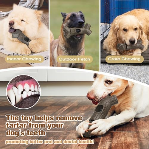 Sedioso Bully Stick Holder for Dogs, Though Dog Toys for Aggressive Chewer, Sturdy Dog Chew Holder Safety Device to Prevent Choking, BPA-Free, Long-Lasting -Fits Various Bully Sticks