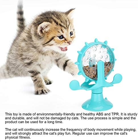 GLOGLOW Interactive Feeder – Adjustable Treat Dispensing Cat Toy, Slow Feeder for Digestion, BPA-Free Plastic, Lightweight & Dishwasher Safe, Blue