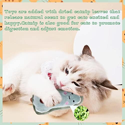 Cat Catnip Toys with Bells for Indoor Cats 6 Pack