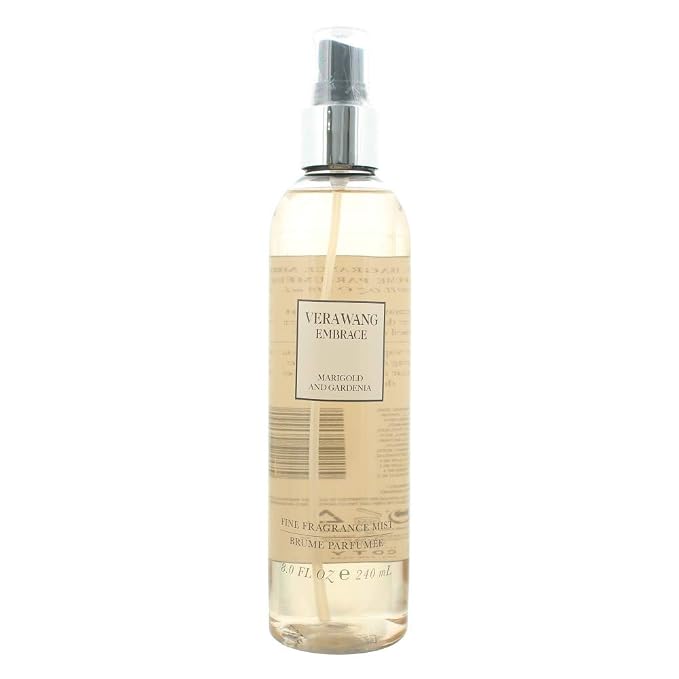 Vera Wang Embrace Body Mist for Women Marigold and Gardenia Scent, 8 Ounce Body Mist Spray Dreamy Floral and Warm Fragrance (Pack of 2)