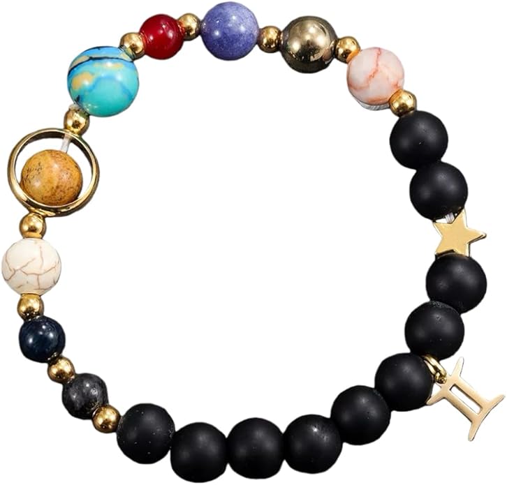 Bracelet, Adjustable Healing Stone Crystal Bracelets Beaded Bracelet Relax Anxiety Gifts For Women