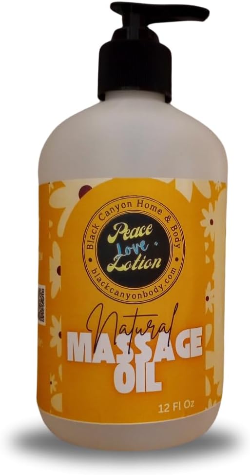 Peace Love + Lotion Tomato Leaf Scented Natural Massage Oil, 12 Oz