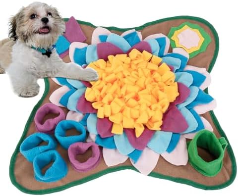 Yummy Sam Snuffle Mat for Small Medium Dogs Nose Smell Training, Grey
