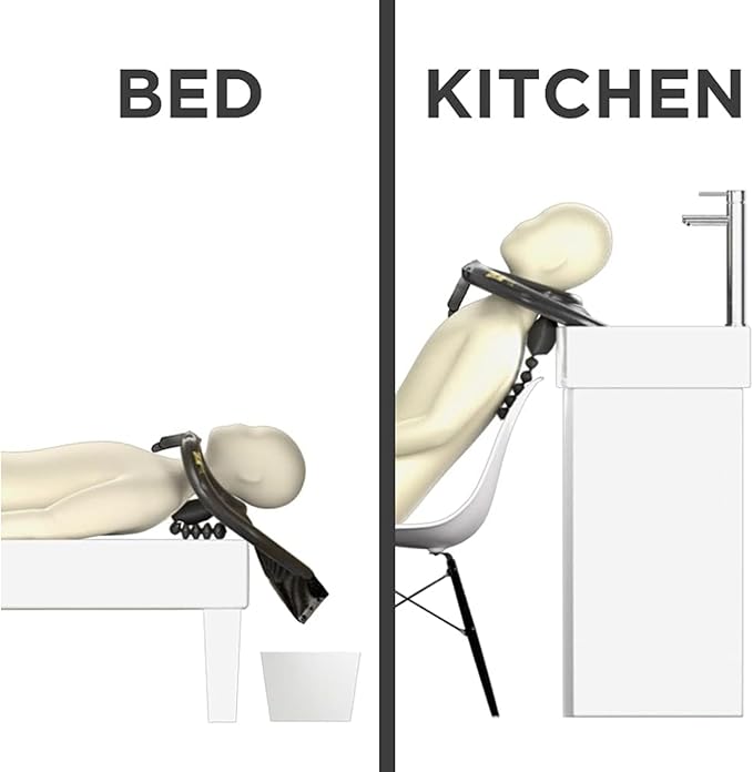 Mobile Salon - Portable Inflatable Rinse Basin for Washing and Cutting Hair at Home and in Bed Without a Salon Chair (Mobile Salon)