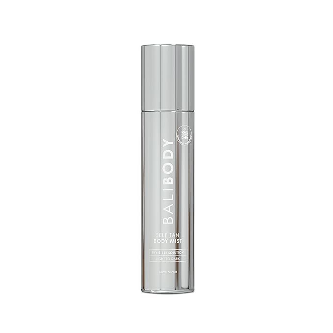 Bali Body Self Tan Body Mist | Vegan, No Transfer, Non-Sticky Formula | 100% Natural DHA, Dye-Free | 360º Micro Mist for Seamless Application | Dark, True to Tone Tan in 4-6 Hours (200 ml/6.76 fl oz)