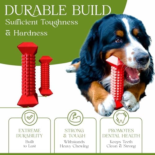 Chew Toys for Aggressive Chewers - Pack of 3 Treat Dispensing Ring, Bone, Shoe Interactive Puzzle Toys, Enrichment Toys for Boredom and Brain Stimulating Game Keeps Dogs Engaged