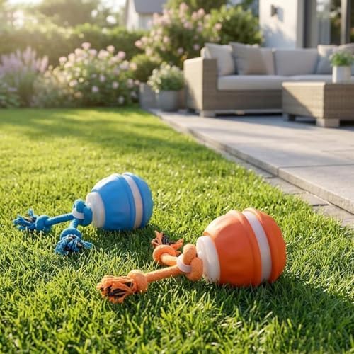 Zealburst Interactive Dog Toy Ball, 2026 Upgraded Motion Activated Rolling Ball with Squeaky Sounds, 360° Smart Automatic Moving Toy for Bored Cats & Dogs, Indoor & Outdoor Pet Exercise Toy (Blue)