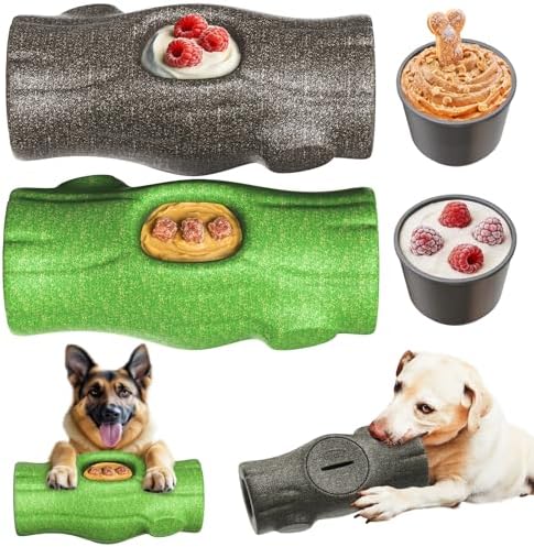 KADTC 2 Pack XXL 3-in-1 Dog Frozen Treat & Lick & Chew Toy for Large Dogs