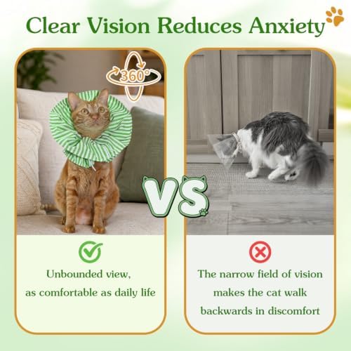 Cat Cone Collar Soft Recovery Collar Adjustable Surgery Cone for Kittens