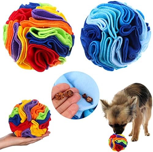 2 Pcs Snuffle Ball for Dogs Interactive Dog Toys Encourage Foraging Skills