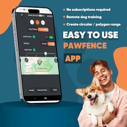 GPS Wireless Dog Fence, Electric Fence System with Training Collar