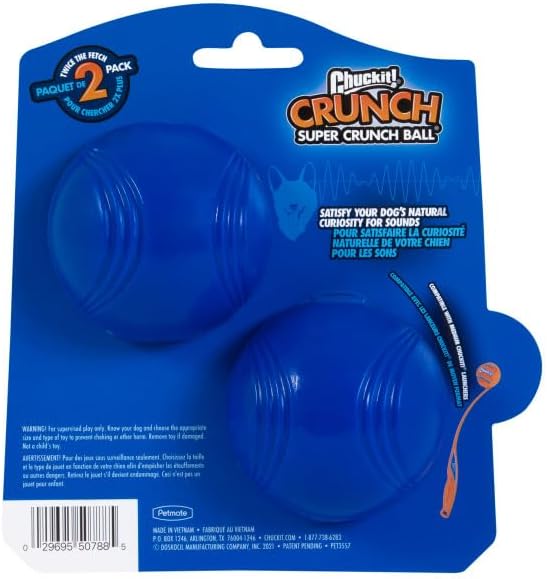 Chuckit! Crunch Ball Dog Toy, Medium (Pack of 24)