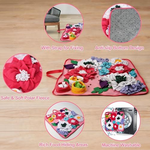 Vextronic Snuffle Mat for Dogs, Large Breed Slow Feeder Interactive Toy