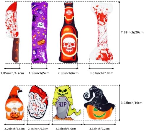 Random Halloween Catnip Toys for Indoor Cats with Crinkle 4 Pack
