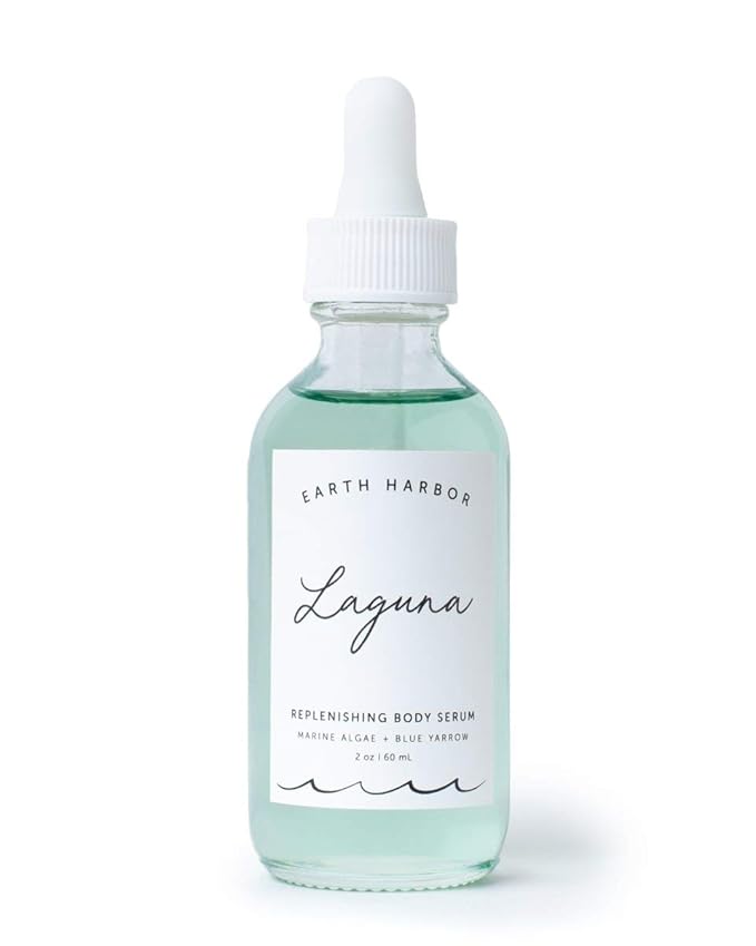 Earth Harbor | LAGUNA Replenishing Body Serum - Smoothes Complexion | Sea Botanicals & Blue Yarrow | 100% Plant-Based + Sustainable | 2 fl oz