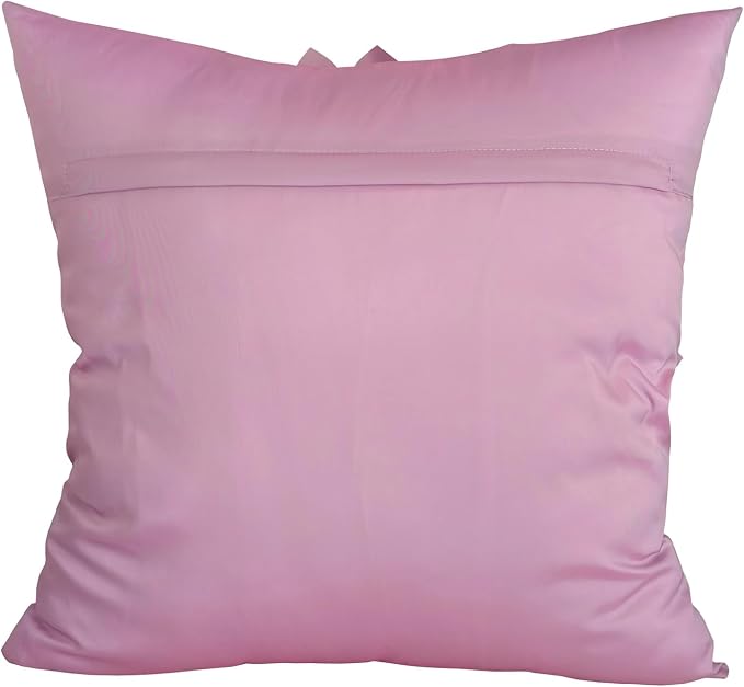 Purple Accent 3D Flower Decorative Throw Pillow Covers for Bed Sofa Couch | Bella's Giftshop Handmade Sunflower Floral Pillow Cases Living Room Bedroom Decor, Standard Size 18x18 Inch