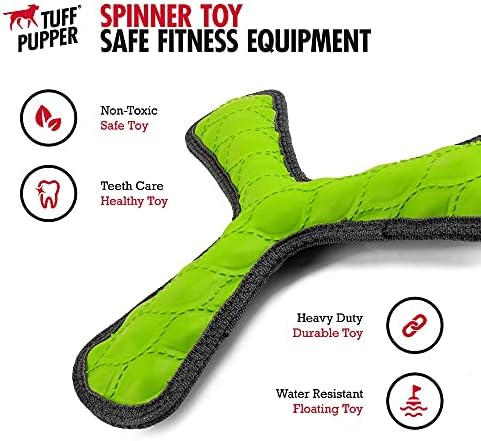 Tuff Pupper SuperChewy Tough Floating Dog Water Toy Strong Natural Rubber | Great Dog Fetch Toy | Pool Swimming Toys for Puppy| Durable Training Toys for Non-Aggressive Chewers