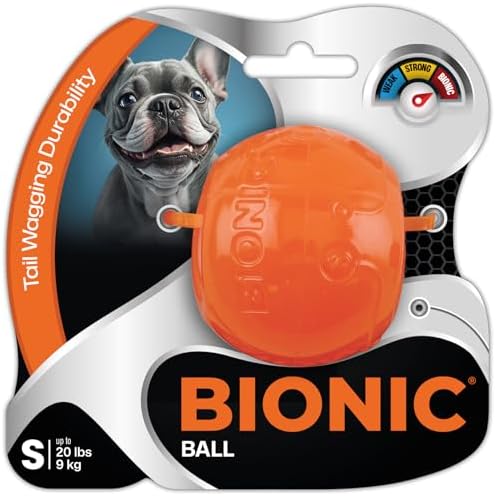 BIONIC Ball Dog Toy for Dogs Up to 20 lbs, Small