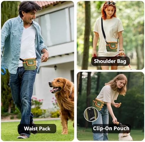 Dog Treat Pouch with Magnetic Closure for Pet Training