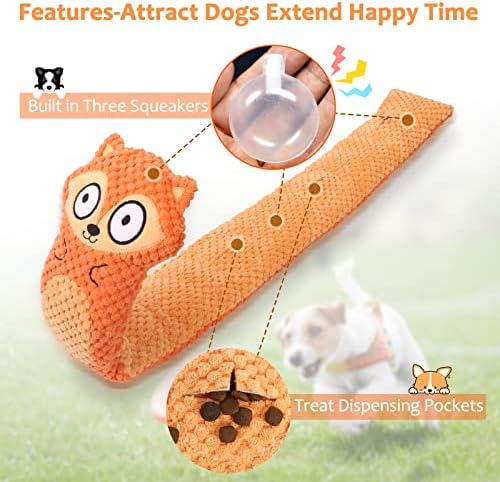 Letsmeet Squeak Dog Puzzle Toys IQ Training, Snuffle Toys Foraging Instinct Puppy Toys